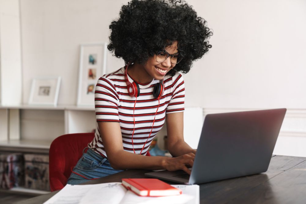 woman working